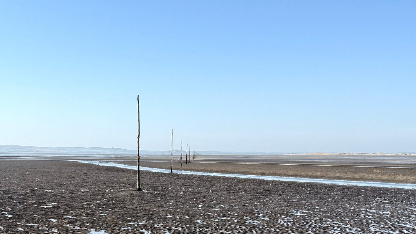 The pilgrims way on Lindisfarne, Northumberland